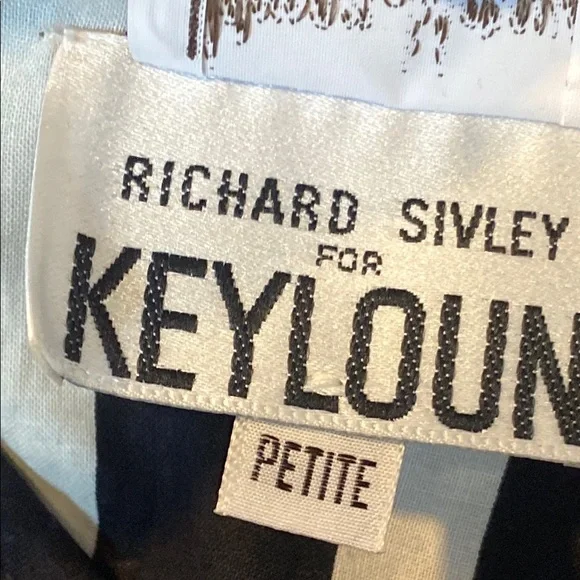 VNTG Neiman Marcus Black and White Midi Dress with Crew Neck - Picture 3 of 7